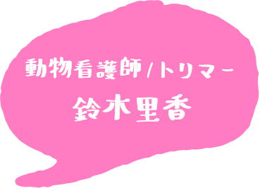 動物看護師/トリマー 鈴木里香